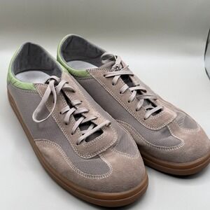 OluKai Punini Men's Size 14 Taupe Suede Mesh Lace Up Casual Sneakers Shoes